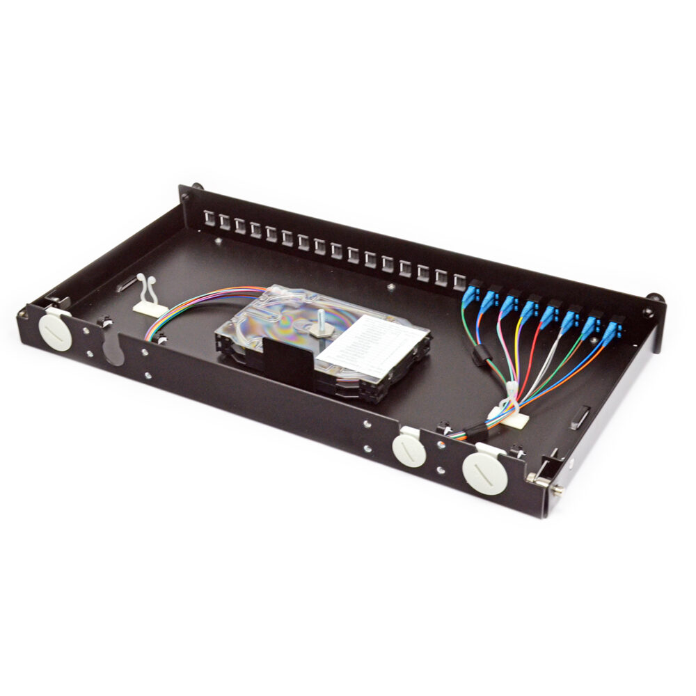 ВО патч-панель LAN1 з 8xLC Duplex адапт., 16 пігтейл., сплайс-касетою, SM, OS2, 1U - Зображення 3