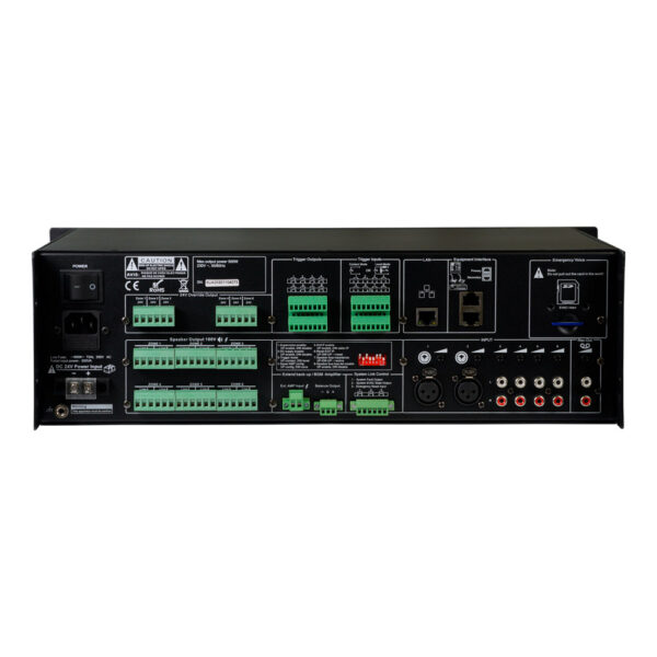 Підсилювач-контролер CMX EVAC-500, 6 зон, 19" — изображение 4