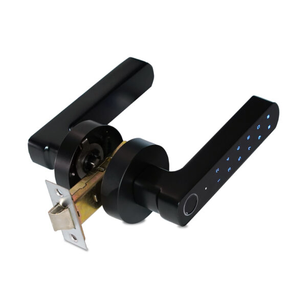 Замок біометричний автономний Trinix TRL-5205BTF Tuya Black з Bluetooth і зчитувачем відбитків пальців - Зображення 4