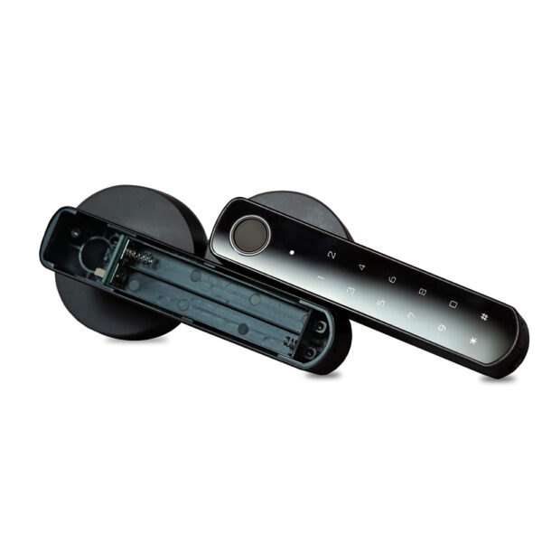 Замок біометричний автономний Trinix TRL-5205BTF Tuya Black з Bluetooth і зчитувачем відбитків пальців - Зображення 5