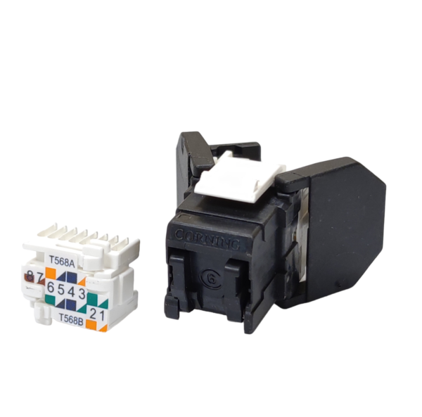 Модуль Keystone UTP RJ45 кат. 6, чорний, Corning