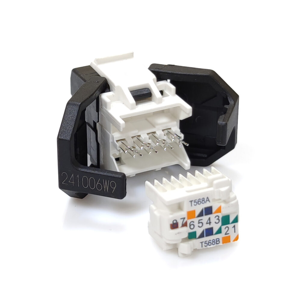 Модуль Keystone UTP RJ45 кат. 6, чорний, Corning - Зображення 2