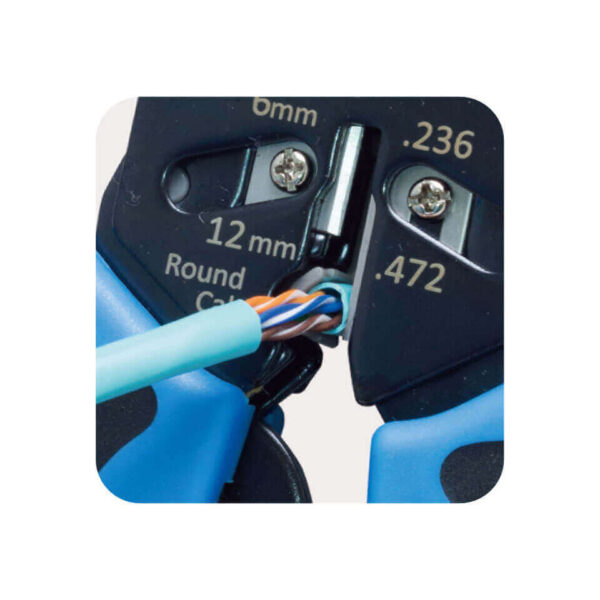 Інструмент для обтискання конекторів 8C8P, 6PxC, 4PxC, професійний - Зображення 2