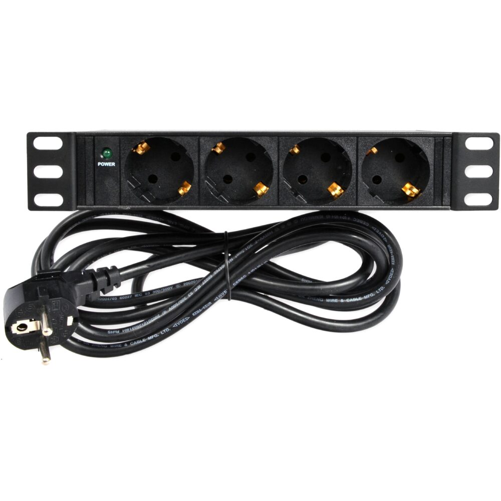 Блок 10" на 4 роз. нім. станд., 16А, 1U - Зображення 4