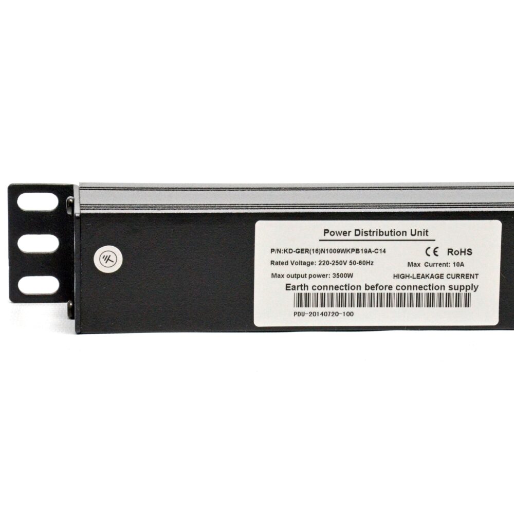 Блок 19" на 9 роз. нім. станд., 10А, 1U, без шнура - Зображення 2