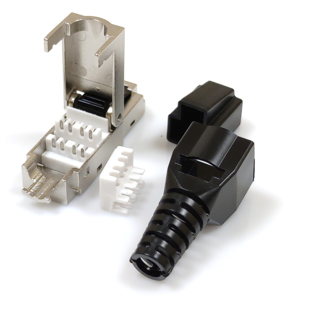 Конектор RJ45 STP кат. 6A, екранований, безінструментальний - Зображення 2