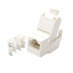 Модуль KeyStone RJ45 UTP, кат. 6A, безінструментний, Slim, LW