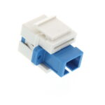 Адаптер SC/SC SM Simplex KeySone, LW, білий