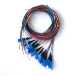 Набір кольорових пігтейлів LC/UPC 1.5 м, SM, Easy strip, для 12 волокон