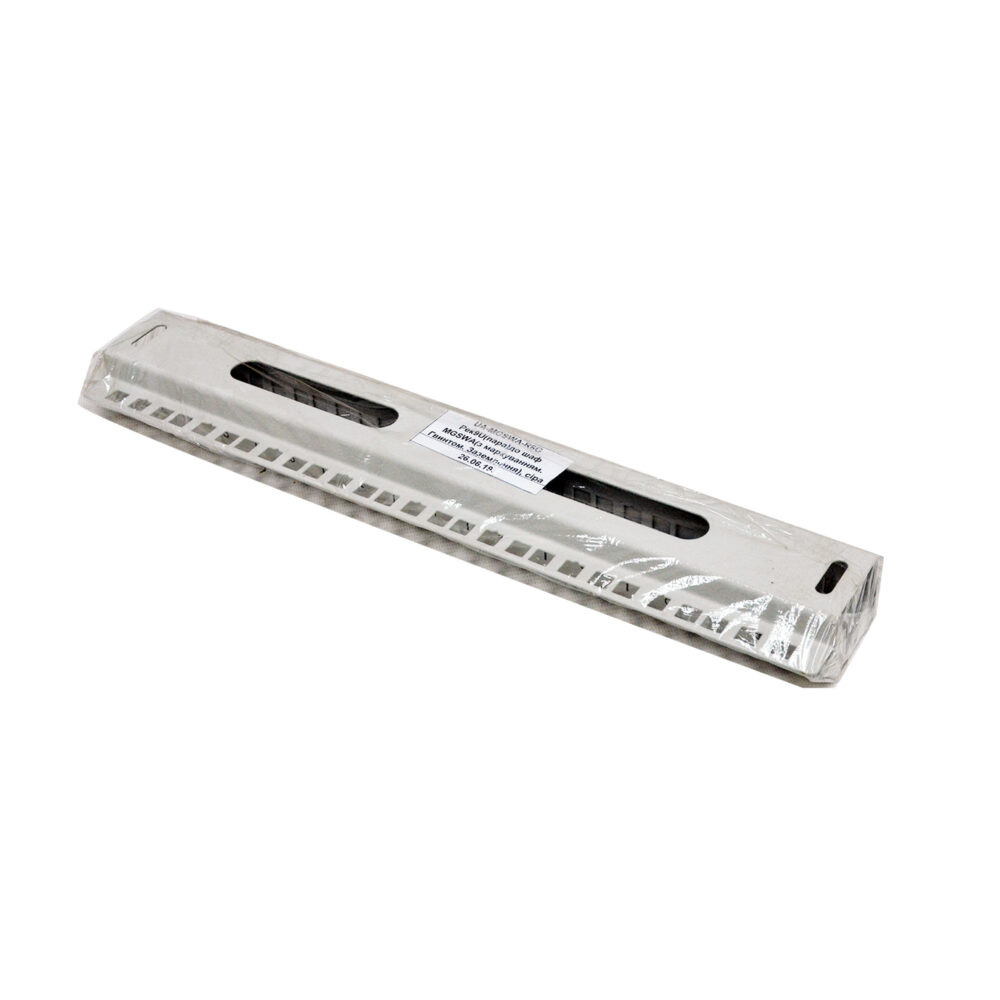 Рек 6U (пара) до шаф MGSWA (з маркуванням, гвинтом заземлення), сірий - Зображення 2