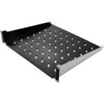 Полиця консольна 450мм, 2U, чорна