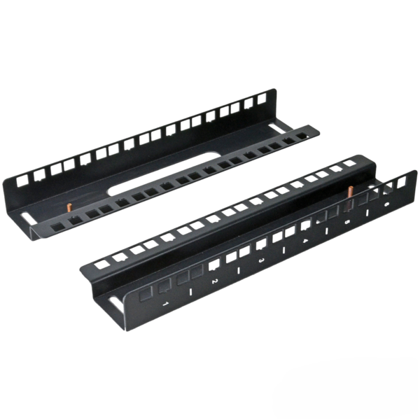 Рек 6U (пара) до шаф MGSWA (з маркуванням, гвинтом заземлення)