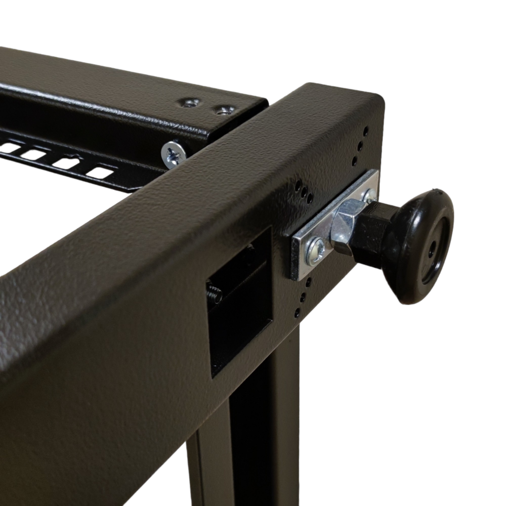 Стійка 12U глибина 750мм, подвійна, з дахом, чорна, CMS - Зображення 6