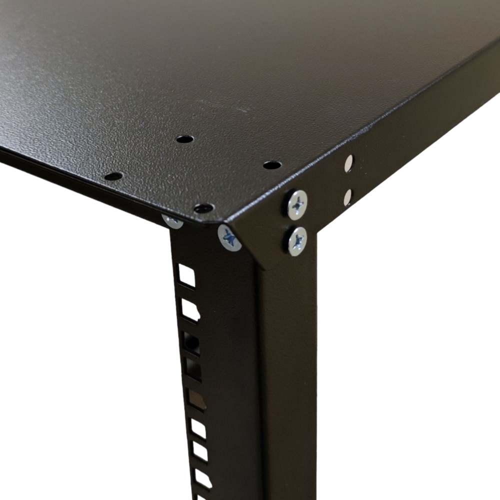 Стійка 12U глибина 750мм, подвійна, з дахом, чорна, CMS - Зображення 5