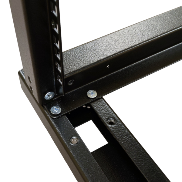 Стійка 12U глибина 750мм, подвійна, з дахом, чорна, CMS - Зображення 3