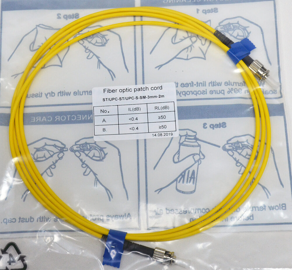 Патчкорд ST/UPC-ST/UPC SM, 2 м, Simplex - Зображення 4