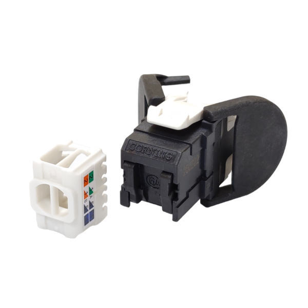 Модуль Keystone UTP RJ45 кат. 6А, чорний, Corning