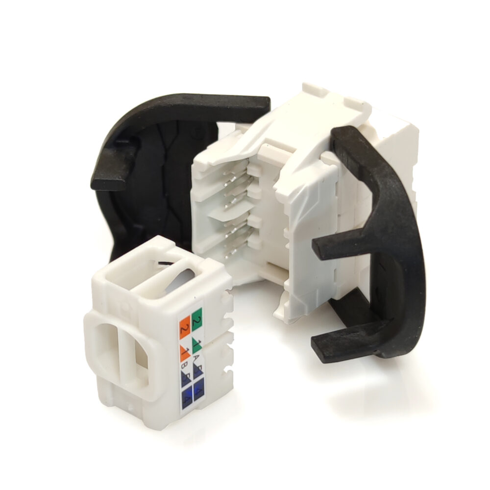 Модуль Keystone UTP RJ45 кат. 6А, білий, Corning - Зображення 2