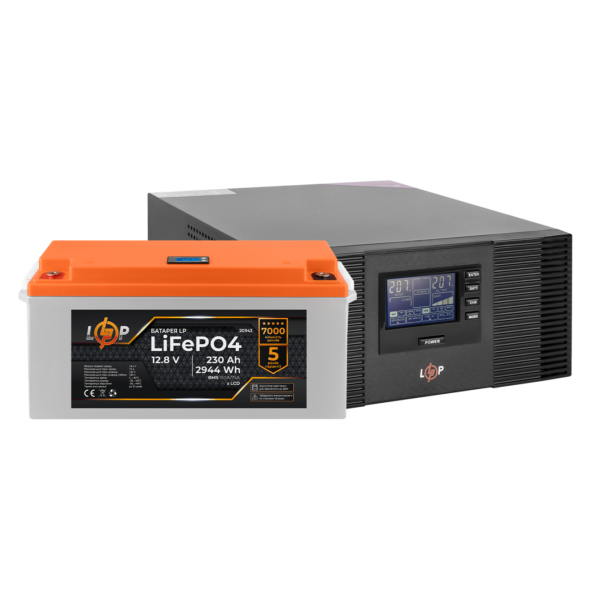 Комплект резервного живлення LP (LogicPower) ДБЖ + літієва (LiFePO4) батарея (UPS B1500 + АКБ LiFePO4 2944W)