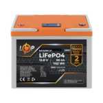 Акумулятор LP LiFePO4 12,8V - 90 Ah (1152Wh) (BMS 80A/40А) пластик LCD