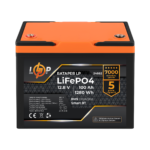 Акумулятор LP LiFePO4 12,8V - 100 Ah (1280Wh) (BMS 100A/50А) пластик Smart BT