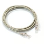 Патч-корд кат. 6, 26AWG Slim, D4мм, RJ45-RJ45, сірий, 3 м, U/UTP, LSZH, Corning