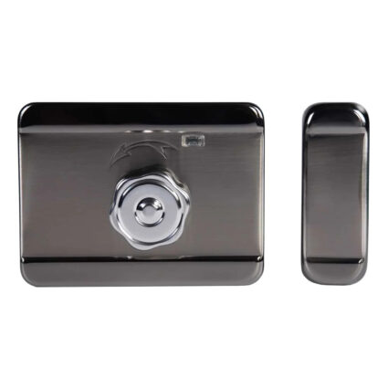 Замок біометричний автономний Trinix TRL-5201BTFW Black Left з Bluetooth, зчитувачем відбитків пальців і карт Mifare - Зображення 4