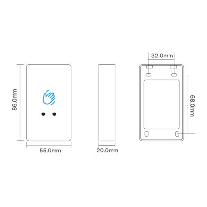 Кнопка виходу безконтактна накладна Trinix ART-902 — изображение 3