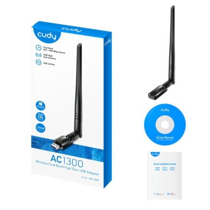 Адаптер WiFi 5 Cudy WU1400 дводіапазонний з USB 3.0 — изображение 4