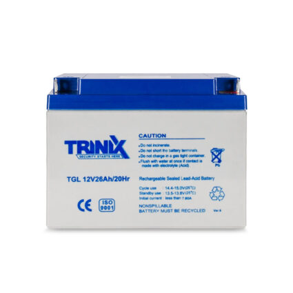 Акумуляторна батарея гелева 12В 26Аг Trinix TGL12V26Ah/20Hr GEL - Зображення 2