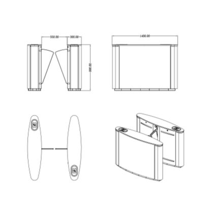 Турнікет розсувний одностулковий Trinix TRX-7000FTS - Зображення 5