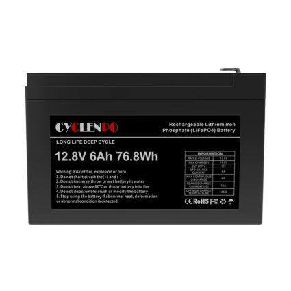 Акумуляторна батарея літій-залізо-фосфатна 12.8В 6Аг Cyclen 12.8V 6AH LiFePo4 - Зображення 3