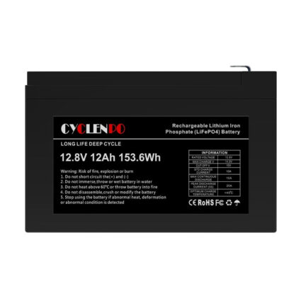 Акумуляторна батарея літій-залізо-фосфатна 12.8В 12Аг Cyclen 12.8V 12AH LiFePo4 - Зображення 2