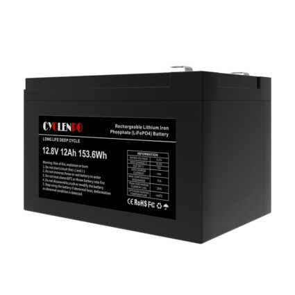 Акумуляторна батарея літій-залізо-фосфатна 12.8В 12Аг Cyclen 12.8V 12AH LiFePo4 - Зображення 3