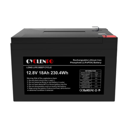 Акумуляторна батарея літій-залізо-фосфатна 12.8В 18Аг Cyclen 12.8V 18AH LiFePo4 - Зображення 2