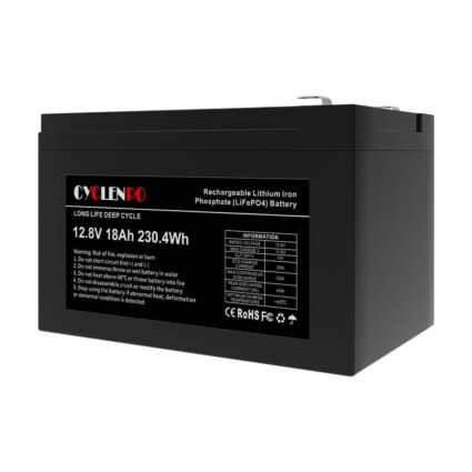 Акумуляторна батарея літій-залізо-фосфатна 12.8В 18Аг Cyclen 12.8V 18AH LiFePo4 - Зображення 4