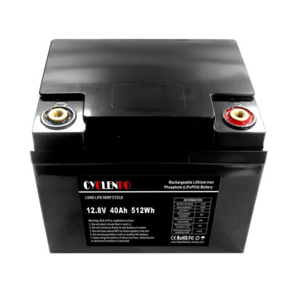 Акумуляторна батарея літій-залізо-фосфатна 12.8В 40Аг Cyclen 12.8V 40AH LiFePo4 - Зображення 5