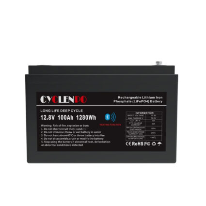 Акумуляторна батарея літій-залізо-фосфатна 12.8В 100Аг Cyclen 12.8V 100AH LiFePo4 (підігрів/Bluetooth) - Зображення 2