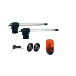 Комплект SET GSW-4000 електропривід телескопічний (лівий, правий) + блок керування з вбудованим приймачем + пульт ДК 4-х канальний + IR 30М фотоелементи для зовнішньої установки + PULSAR mini сигнальна лампа