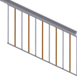 Шторка алюмінієва BARK/02, 2 м Roger Technology з бронзовими втулками та гвинтами з нержавіючої сталі для Bionik-4