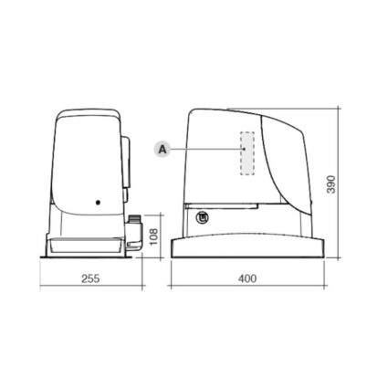 Привід відкатний RUN для воріт масою до 1500 кг Run 1500 - Зображення 2