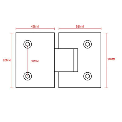 Гідравлічна петля-дотягувач для скляних дверей душа G-180 — изображение 7