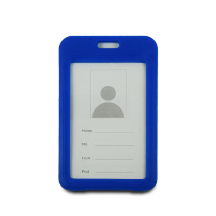 Бейдж на шнурку, вертикальний, колір блакитний – ATIS, 111 x 69 x 5 мм - Зображення 2