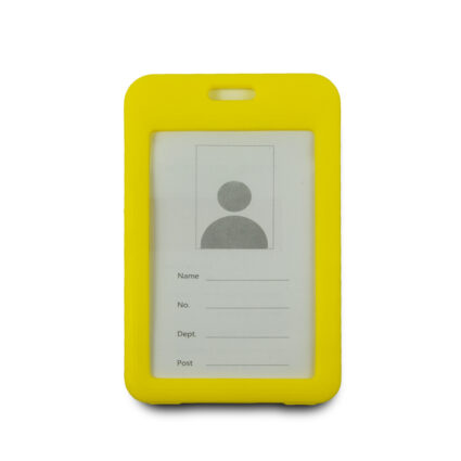 Бейдж на шнурку, вертикальний, колір жовтий – ATIS, 111 x 69 x 5 мм - Зображення 2