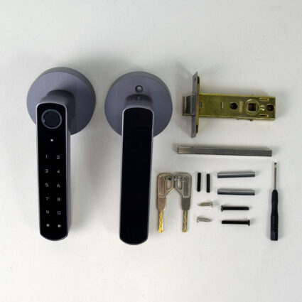 Розумний дверний замок Atis Lock BT-100-T Grey з доступом за відбитком пальця і підтримкою Tuya Smart - Зображення 6