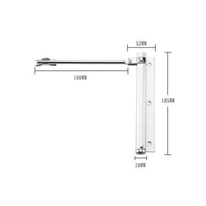 Дотягувач пружинний ATIS AS-0254 Black - Зображення 6