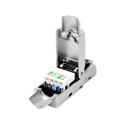 Професійний промисловий конектор ATIS RG-45C Cat.8 безінструментальний, з цанговим затискачем - Зображення 2
