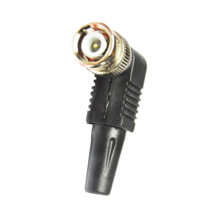 Роз'єм ATIS BNC-PC кутовий з пластиковим ковпачком під гвинт