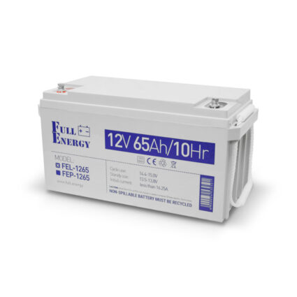 Акумулятор гелевий 12В 65А·год для ДБЖ Full Energy FEL-1265 - Зображення 2