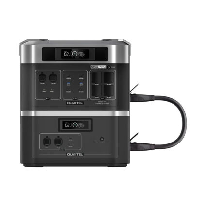 Комплект резервного живлення Oukitel на 4096 Вт·год: зарядна станція BP2000E PRO (2048 Вт·год / 3600 Вт) та додаткова батарея B2000 (2048 Вт·год) - Зображення 2